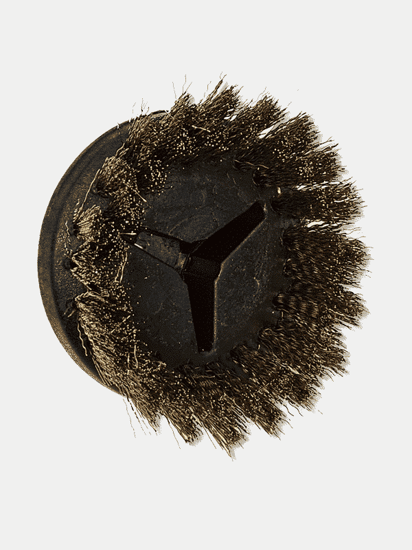 Large Round Brass Steam and Vacuum Nozzle Brush